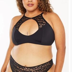 Savage X Fenty Tagged by Fenty high neck bralette black 3X